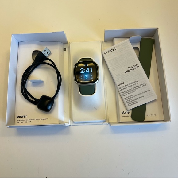 fitbit | Wearables | Fitbit Versa 3 Full Set Rare Color | Poshmark